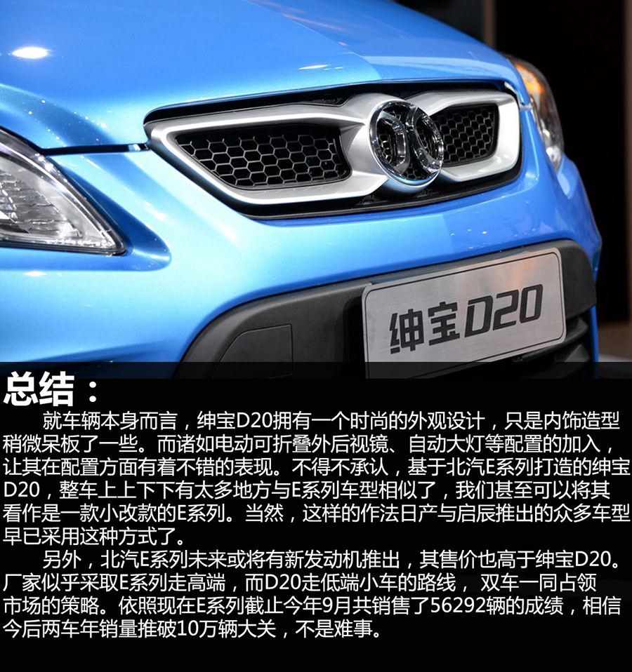 进军小型车市场 实拍北京汽车-绅宝D20