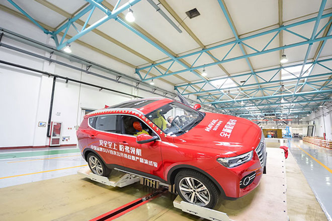 安全至上哈弗领航 全新哈弗H6成功挑战最严翻滚试验