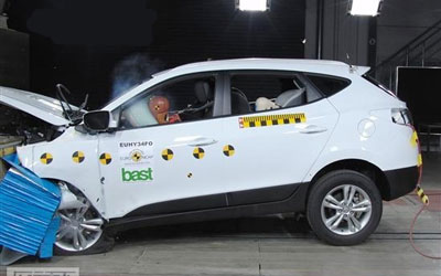 E-NCAP碰撞成绩 现代ix35获得五星安全