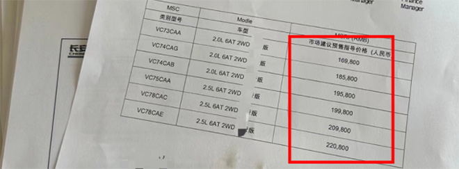 马自达CX-50价格泄漏 仅卖16.98万