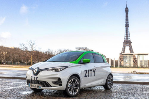 在巴黎推出ZITY自由流通式汽车共享服务