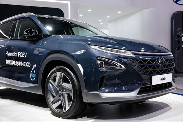 现代汽车氢燃料电池车NEXO在北京车展展出