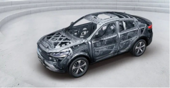 2021款哈弗F7x采用了3DP车身安全设计