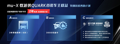 “科考级SUV”mu-X牧游侠QUARK上市 售价16万元起