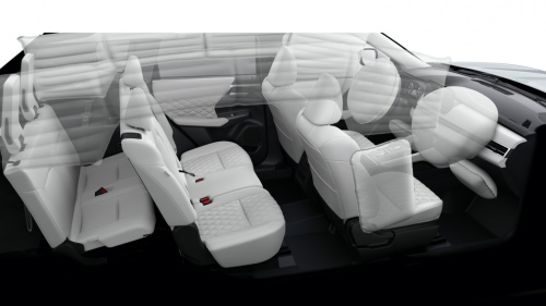 全新欧蓝德多安全气囊保护乘客安全