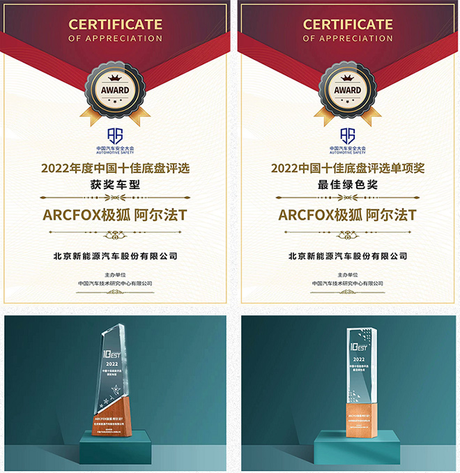 激活斩获“2022中国十佳底盘”及“最佳绿色”两项大奖