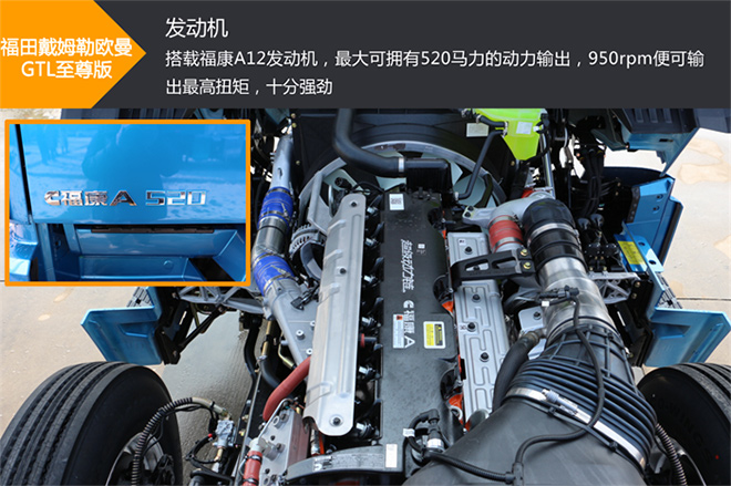 520马力+拨片换挡+新内饰 全新欧曼GTL至尊版