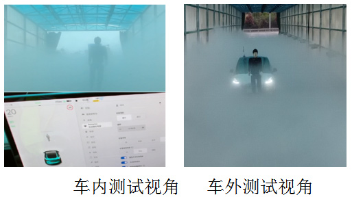 特斯拉Model3雾天-行人纵向测试