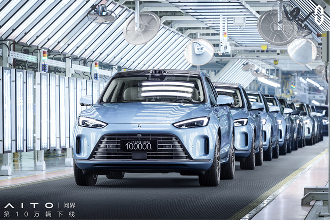 AITO问界第10万辆下线 赛力斯汽车携手华为创造行业新速度