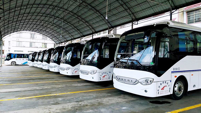 畅连城乡 110台安凯纯电动A5批量驶入诗画永州
