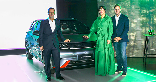 比亚迪智利海豚车型上市发布会