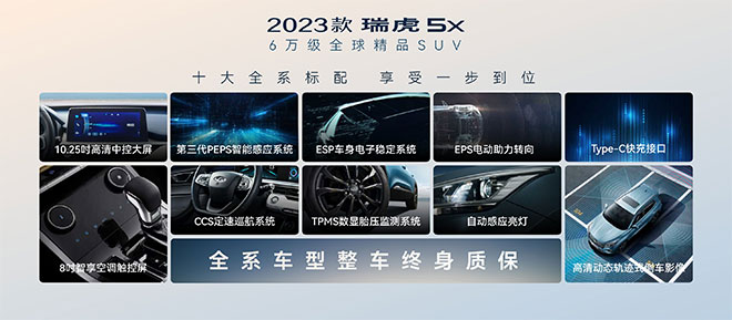 2023款瑞虎5x限时综合优惠15000元，“双十二”下单超划算！