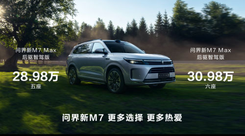 明星车型当之无愧 问界M7蝉联汽车热度榜第一名