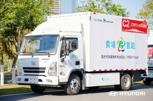 用于马拉松赛事运营的氢燃料电池物流卡车 