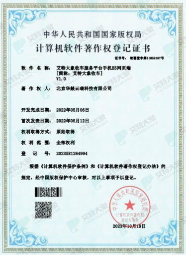 华燚云瑞喜获六项计算机软件著作权登记证书 华燚云瑞喜获六项计算机软件著作权登记证书