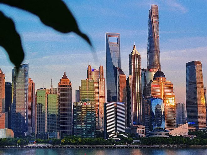 中国公司上海办公室窗外景观 中国公司上海办公室窗外景观