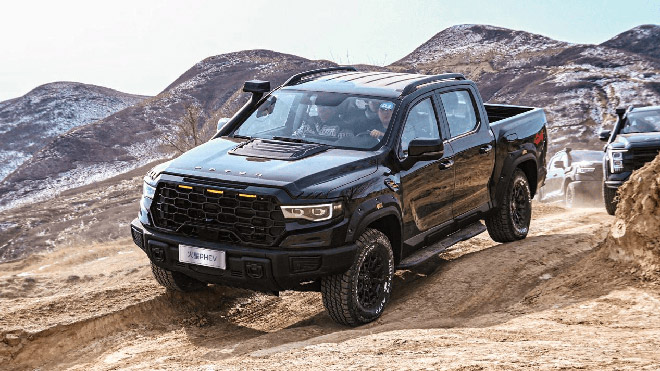 全尺寸全地形超级电混皮卡 火星PHEV